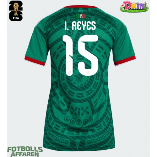 Mexiko Israel Reyes #15 Hemmatröja Kvinnor VM 2026 Kortärmad